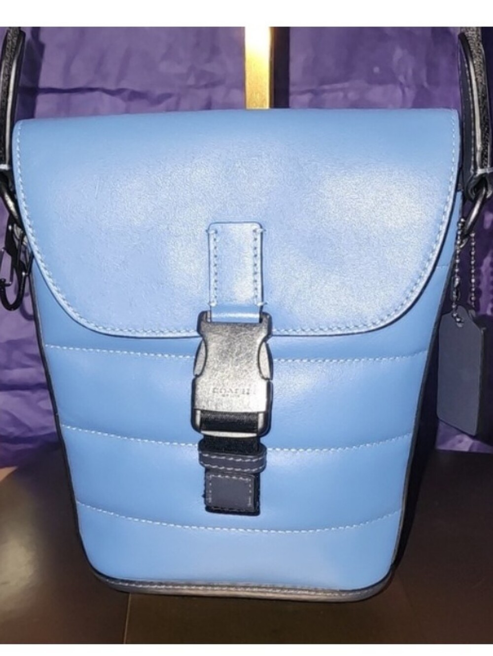 Coach Track *MINI* Slim Quilted Leather Crossbody/shoulder Bag NWOT
